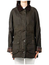 Classic Beadnell Wax Jacket Olive - BARBOUR - BALAAN 2