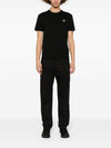 Organic Cotton Short Sleeve T-Shirt Black - STONE ISLAND - BALAAN 3