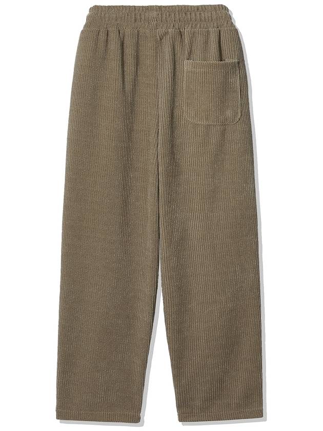 Wide one tuck common corduroy banding pants BROWN - WEST GRAND BOULEVARD - BALAAN 3