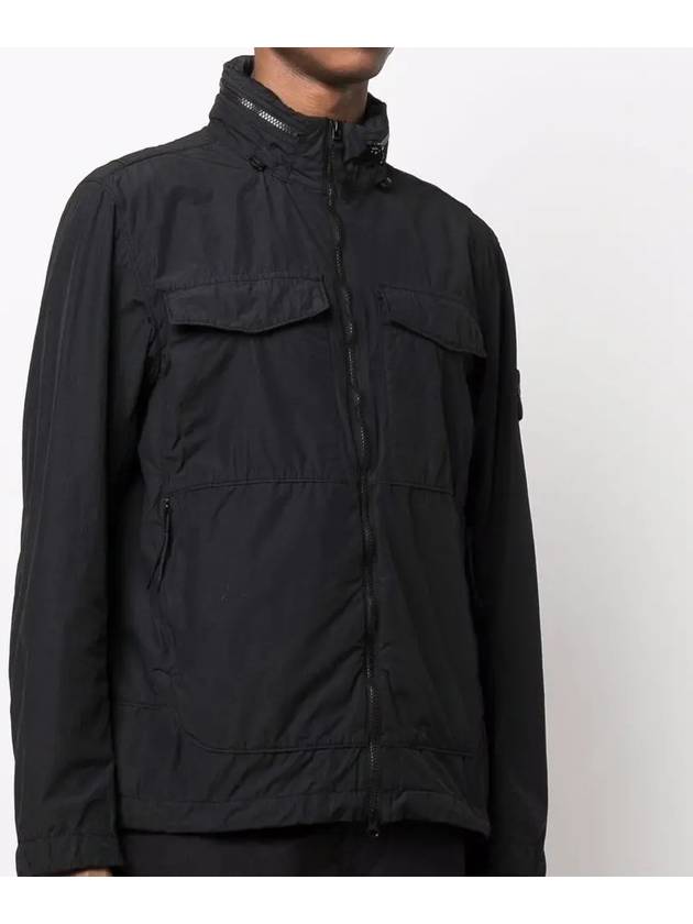 Waffen Naslan Light Watro Zip-up Jacket Black - STONE ISLAND - BALAAN 4