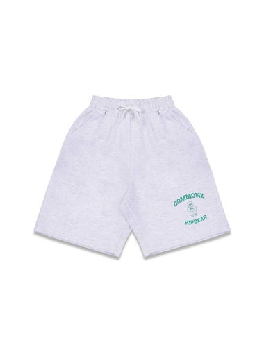 Hip Bear Shorts White Melange - COMMONZ - BALAAN 1