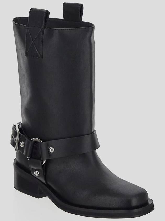 Shaft Boots Middle Boots Black - GANNI - BALAAN 3