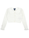 Junior Cardigan 313 934999 002 DECKWASH WHITE - POLO RALPH LAUREN - BALAAN 3