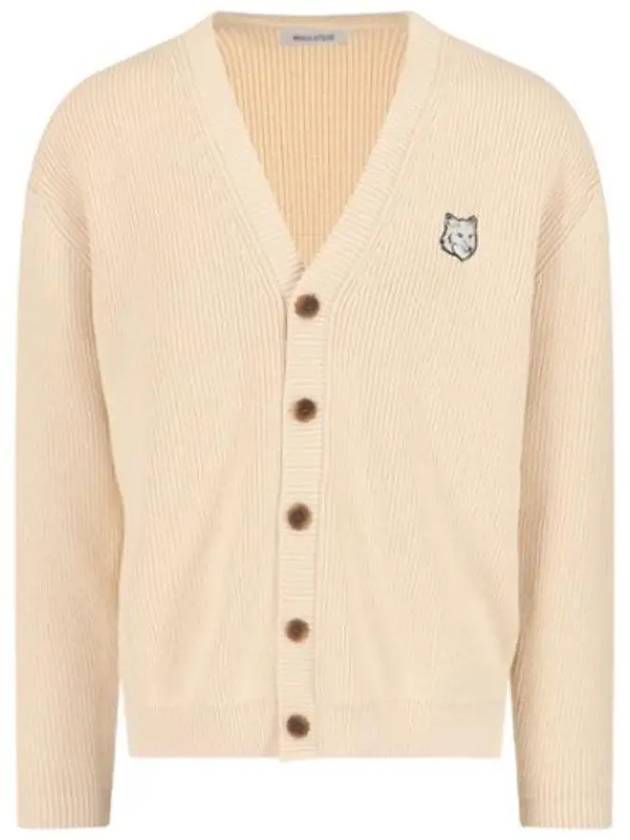 Bold Fox Head Cardigan Ivory - MAISON KITSUNE - BALAAN 2