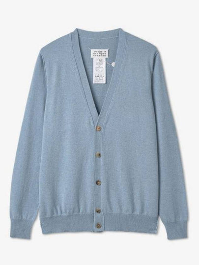 Cashmere Back Stitch Cardigan Pale Blue - MAISON MARGIELA - BALAAN 2