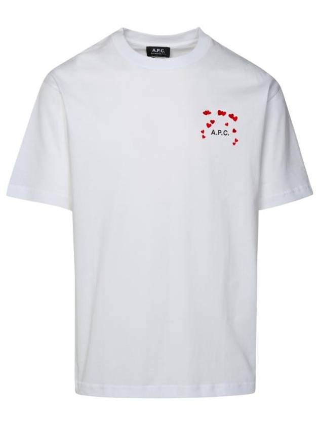 Heart Logo Cotton Short Sleeve T-Shirt White - A.P.C. - BALAAN 1