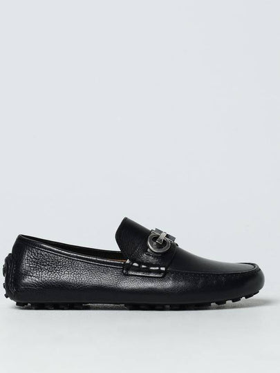 Gancini Ornament Driving Shoes Black - SALVATORE FERRAGAMO - BALAAN 2