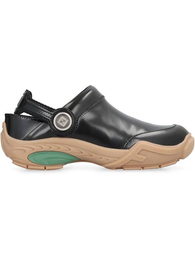 Fendi Fendi Lab Leather Clog - FENDI - BALAAN 2