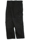 Cotton Double Wide Cargo Pants Black - OGARP - BALAAN 4