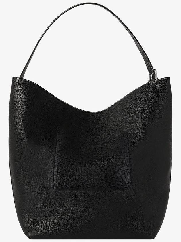 Belted Leather Tote Bag Black - TOTEME - BALAAN 3