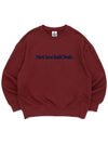 VIVID STRAIGHT LOGO MTM BURGUNDY - NET SOCIAL CLUB - BALAAN 3