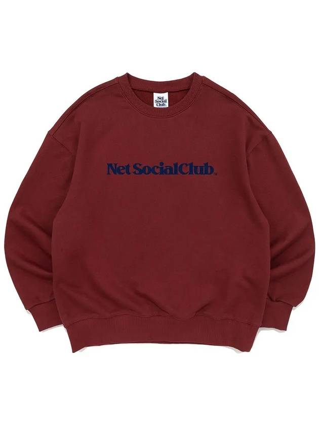 VIVID STRAIGHT LOGO MTM BURGUNDY - NET SOCIAL CLUB - BALAAN 3