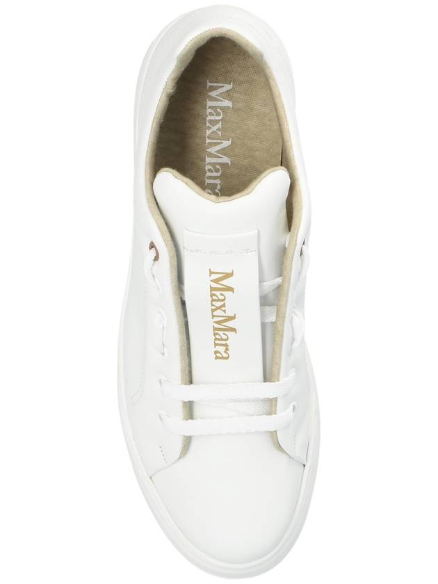 Maxive leather low top sneakers white - MAX MARA - BALAAN 7