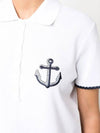 Anchor Motif Logo Polo Shirt White - THOM BROWNE - BALAAN 3