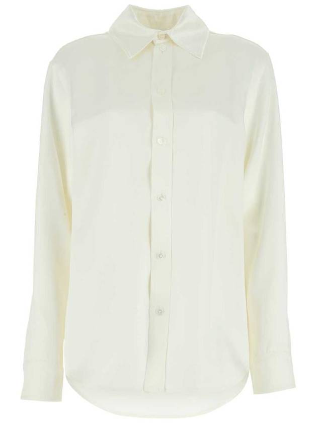 Silk Twill Shirt Ivory - BOTTEGA VENETA - BALAAN 2