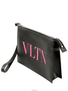 VLNT Logo Clutch Bag Black - VALENTINO - BALAAN 2