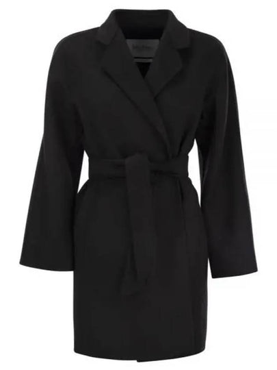 Harold Cashmere Wool Single Coat Black - MAX MARA - BALAAN 2