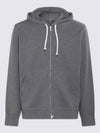 Tech Cotton Zip-Up Hoodie Dark Grey - BRUNELLO CUCINELLI - BALAAN 5