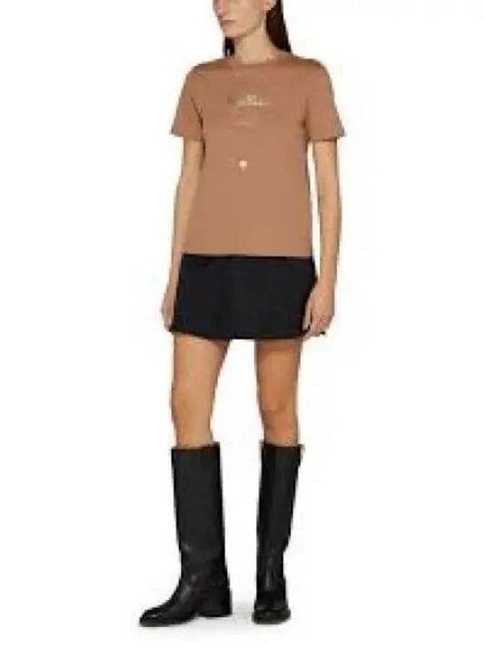 S Max Mara QUIETO short sleeve t shirt brown 19971011600003 1238232 - S MAX MARA - BALAAN 1