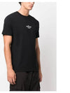 Archivio Project Lino Watro Cotton Jersey Short Sleeve T-Shirt Black - STONE ISLAND - BALAAN 7