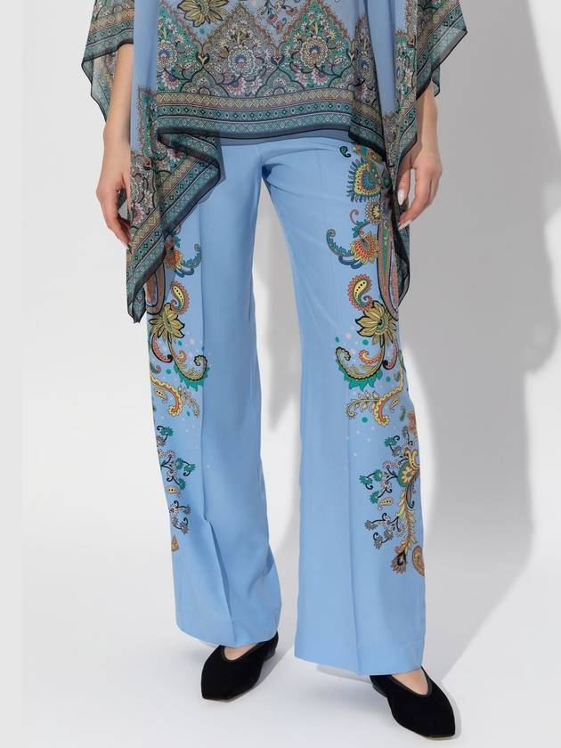 Etro Silk Trousers, Women's, Blue - ETRO - BALAAN 3