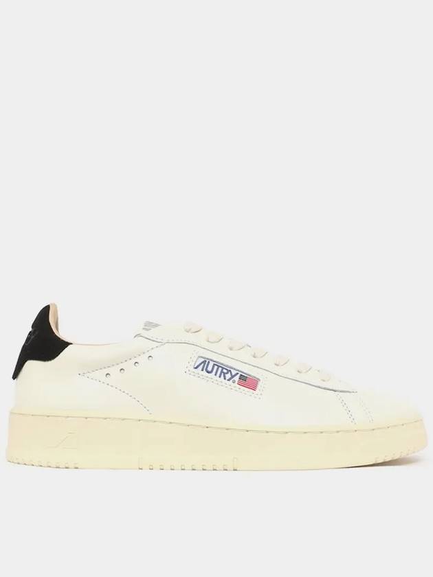 Dallas Black Tab Leather Low Top Sneakers White - AUTRY - BALAAN 2