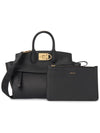 Studio Soft Top Handle Tote Bag Black - SALVATORE FERRAGAMO - BALAAN 3