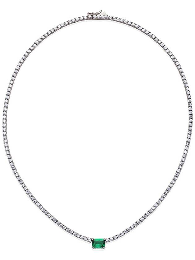 BB Emel Tennis Necklace Silver - BE/GINS - BALAAN 3