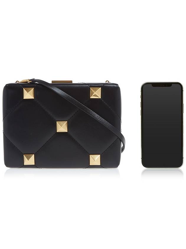 Roman Stud Cross Bag Black - VALENTINO - BALAAN 7