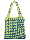 Anchor Logo Tag Knit Tote Bag Green - JW ANDERSON - BALAAN 4