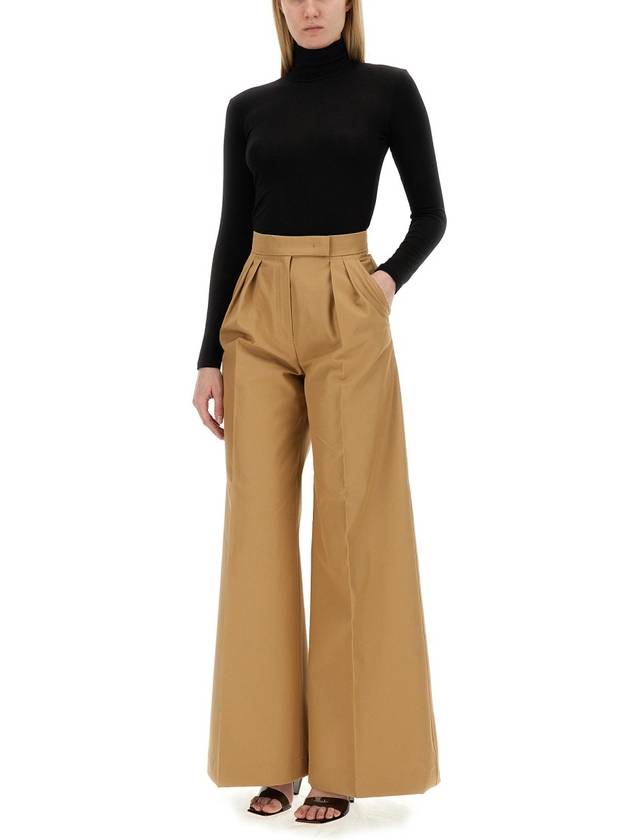 tan corte straight pants tobacco - MAX MARA - BALAAN 3