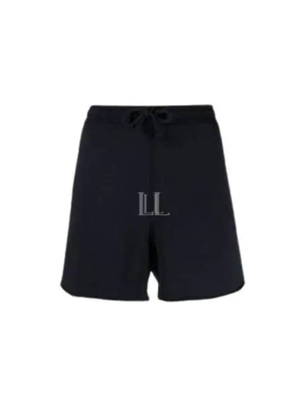 Organic Cotton Drawstring Shorts Black - GANNI - BALAAN 2