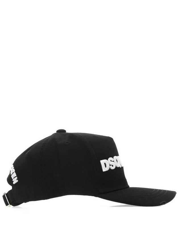 Embossed Logo Patch Ball Cap Black - DSQUARED2 - BALAAN 3