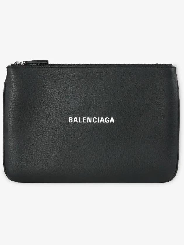 Logo Everyday Pouch Bag Black - BALENCIAGA - BALAAN 3