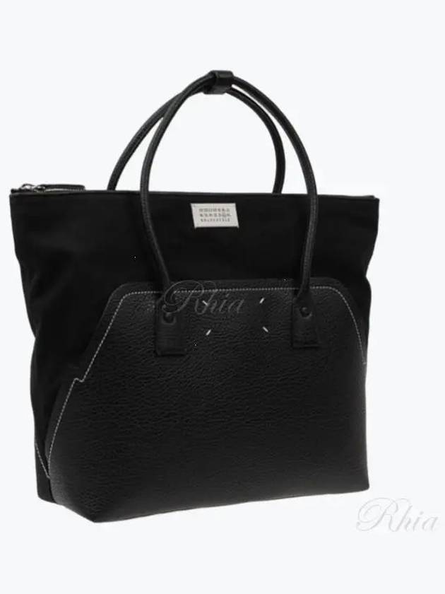 5AC Shopping Medium Calfskin Tote Bag Black - MAISON MARGIELA - BALAAN 2