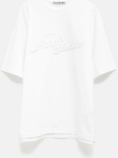 Embroidered Logo T-shirt for Men - Relaxed Fit - ACNE STUDIOS - BALAAN 1