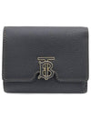 Monogram Motif Grainy Leather Folding Wallet Black - BURBERRY - BALAAN 3