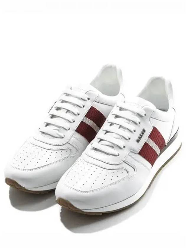 Astel Leather Low Top Sneakers White - BALLY - BALAAN 2