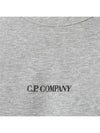 Light Fleece Small Logo Sweatshirt Grey - CP COMPANY - BALAAN 6