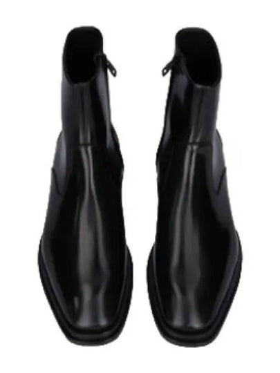 Logo Plaque Zip-Up Ankle Boots Black - ALEXANDER MCQUEEN - BALAAN 2