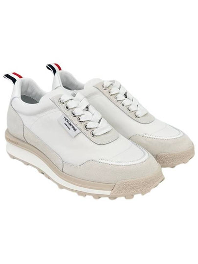 Eco Nylon Alumni Low Top Sneakers White - THOM BROWNE - BALAAN 2