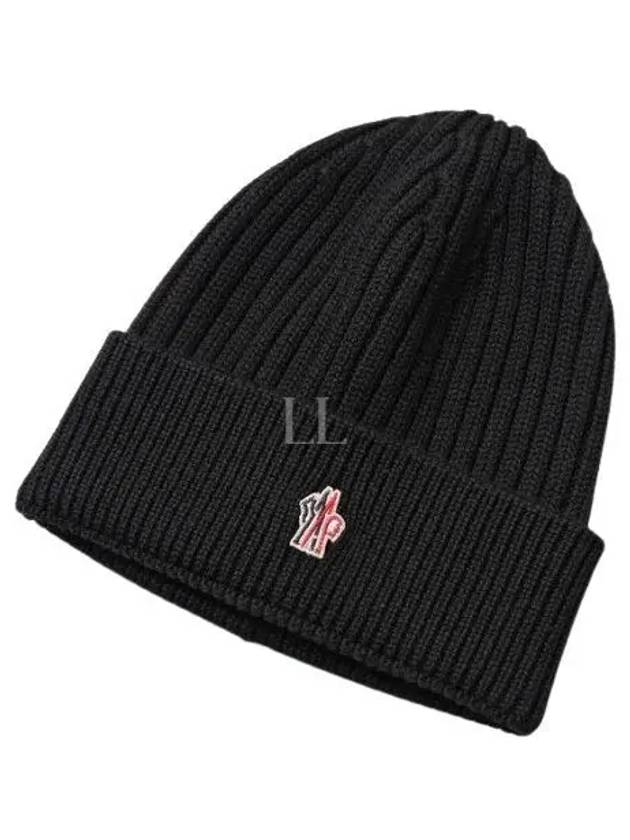 3B00010 04761 999 Grenoble rib knit wool beanie - MONCLER - BALAAN 1