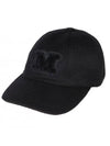 Camel M Logo Ball Cap Black - MAX MARA - BALAAN.