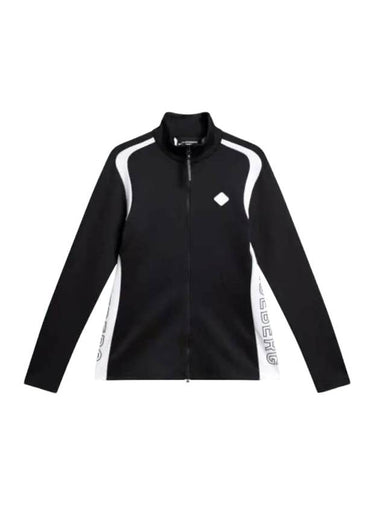 Solar Full Zip Mid Layer Zip Up Jacket Black - J.LINDEBERG - BALAAN 1