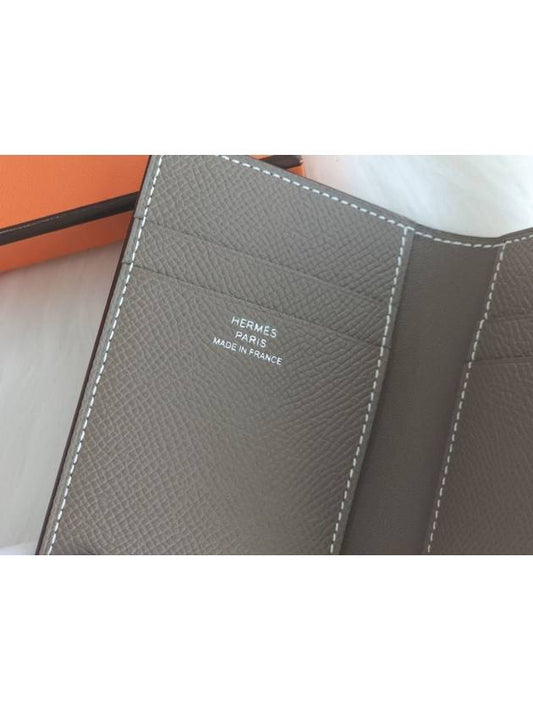 MC² Euclide Card Holder Epsom  Noir Black - HERMES - BALAAN 2