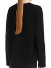 AMALFI 007 Logo Wool Sweater Black Knit - MAX MARA - BALAAN 3