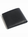 Triangle Logo Saffiano Half Wallet Black - PRADA - BALAAN 3