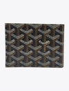 Saint-Thomas Bill Fold Leather Half Wallet Black Tan - GOYARD - BALAAN 1