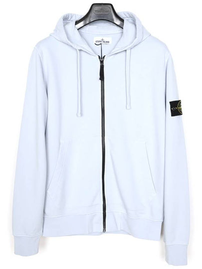 Wappen Patch Pocket Zip Up Hoodie Conch - STONE ISLAND - BALAAN 2