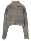 Runway Spray Crop Turtleneck Grey - ULKIN - BALAAN 3